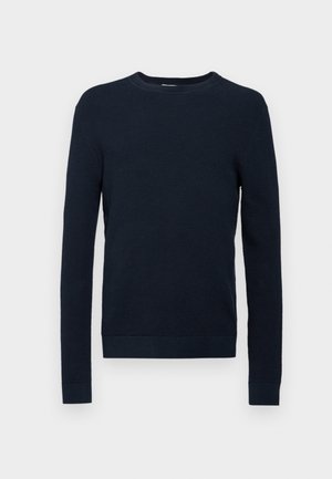 Selected Homme SLHROSS STRUCTURE CREW NECK - Jumper - dark sapphire