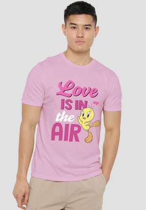 Cotton Soul, LOONEY TUNES VALENTINE'S DAY LOVE IN IN THE AIR - Print T-shirt - pink