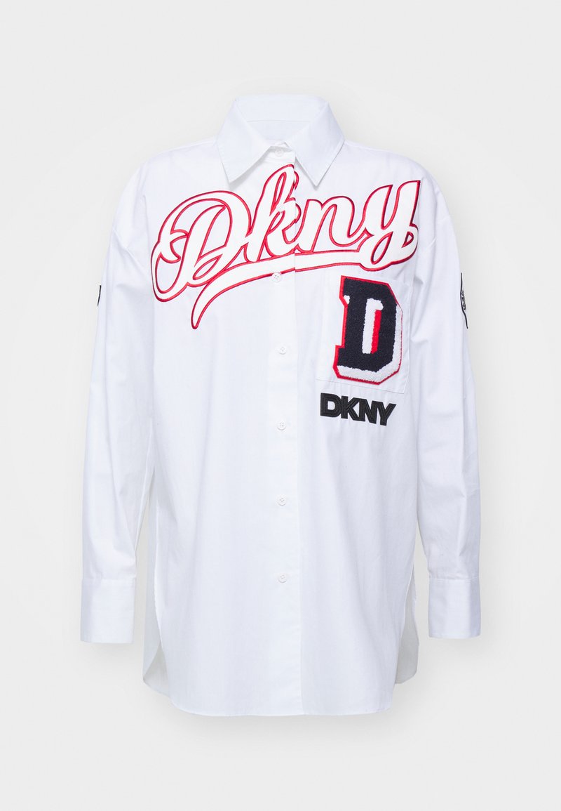 DKNY Overhemdblouse wit DKNY Overhemdblouse wit
