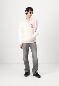 Tommy Jeans COLORBLOCK MONO RUGBY - Sudadera - oat marl