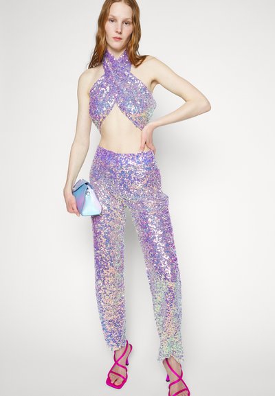 VACLAV IRRIDESCENT SEQUIN PANTS  - Παντελόνι - purple