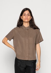 Samsøe Samsøe MINA SHIRT - Blusa com botões - chocolate chip