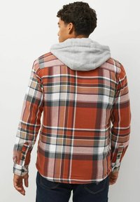 Next BORG LINED CHECK - Mezisezónní bunda  - rust brown