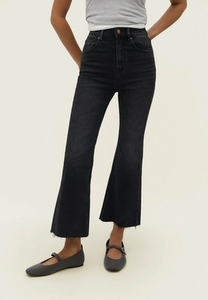 Flared Jeans - black