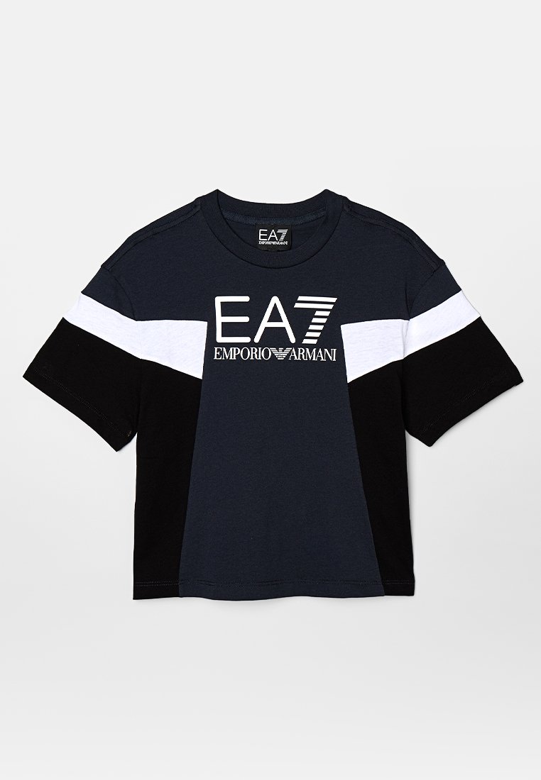 EA7 Emporio Armani T-shirt print donkerblauw