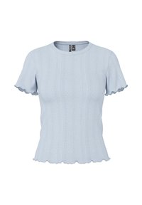 PCMARIE SS O-NECK POIN JRS NOOS BC - T-shirt basic - blue