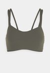 ZENVY STRAPPY - Reggiseno sportivo con sostegno leggero - cargo khaki/white