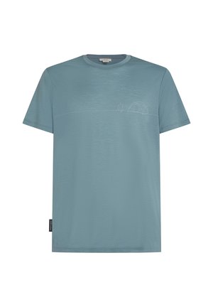 icebreaker Print T-shirt - blue ash