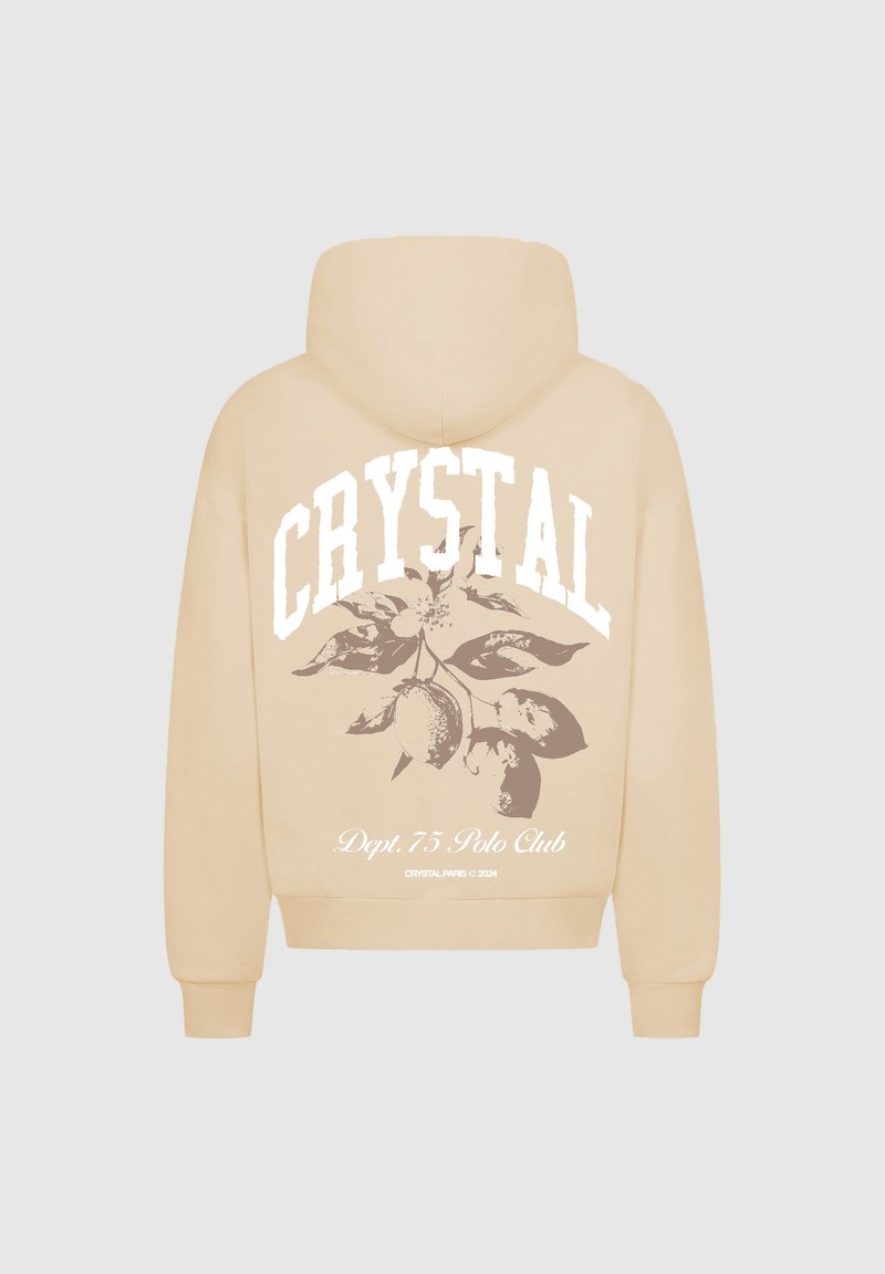 CRYSTAL PARIS CLUB - Felpa con cappuccio - brown rice/sabbia - Zalando.it