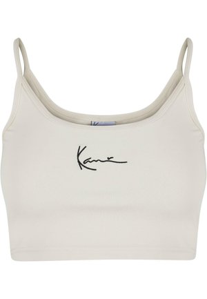 Karl Kani SMALL SIGNATURE ESSENTIAL CROP - Top - white