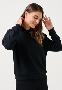 Jimmy Key STRAIGHT FIT HOODED SWEATSHIRT - Felpa con cappuccio - black