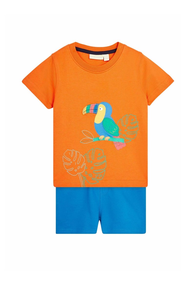 JoJo Maman Bébé 2-PIECE DINO SET - REGULAR FIT - Šortai - orange tropical bird