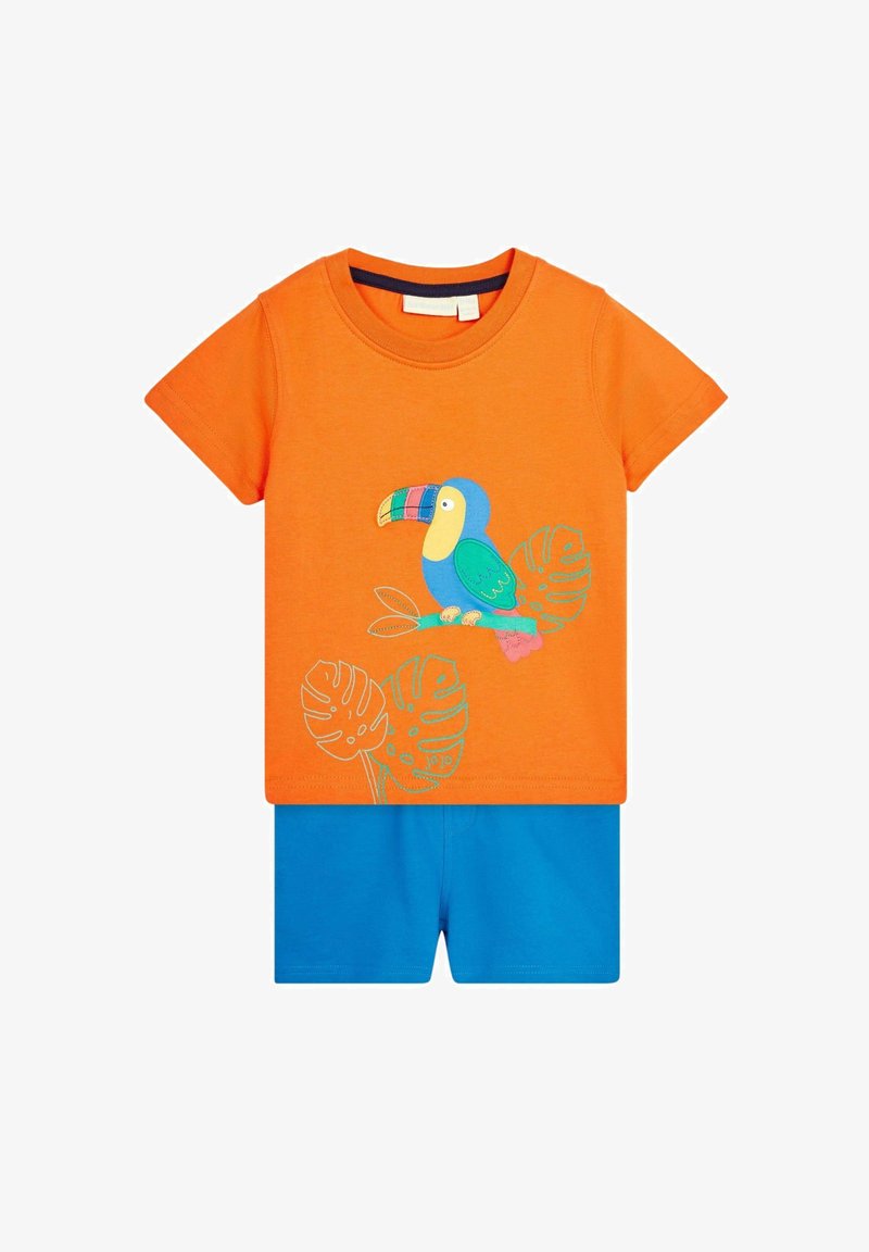 JoJo Maman Bébé 2-PIECE DINO SET - REGULAR FIT - Shorts - orange tropical bird