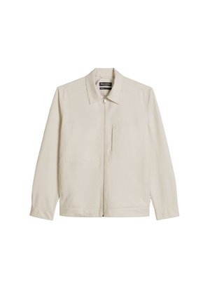 Marc O'Polo, OVERSHIRT WITH KENT COLLAR, TWO CHEST AND SIDE SEAM POCKETS, ZIP AT FRONT - Leichte Jacke - grey kit