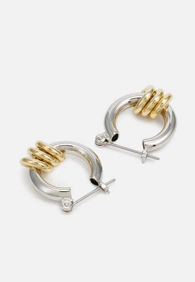 Laura Lombardi TWO TONE FILLIA EARRINGS - Naušnice - silver-coloured/gold-coloured