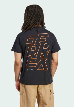 Print T-shirt - black