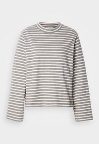 LONG SLEEVE STRIPED HIGH NECK - Langarmshirt - grey