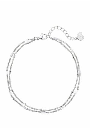 DOUBLE LAYERED - Bracelets de cheville - silberfarben