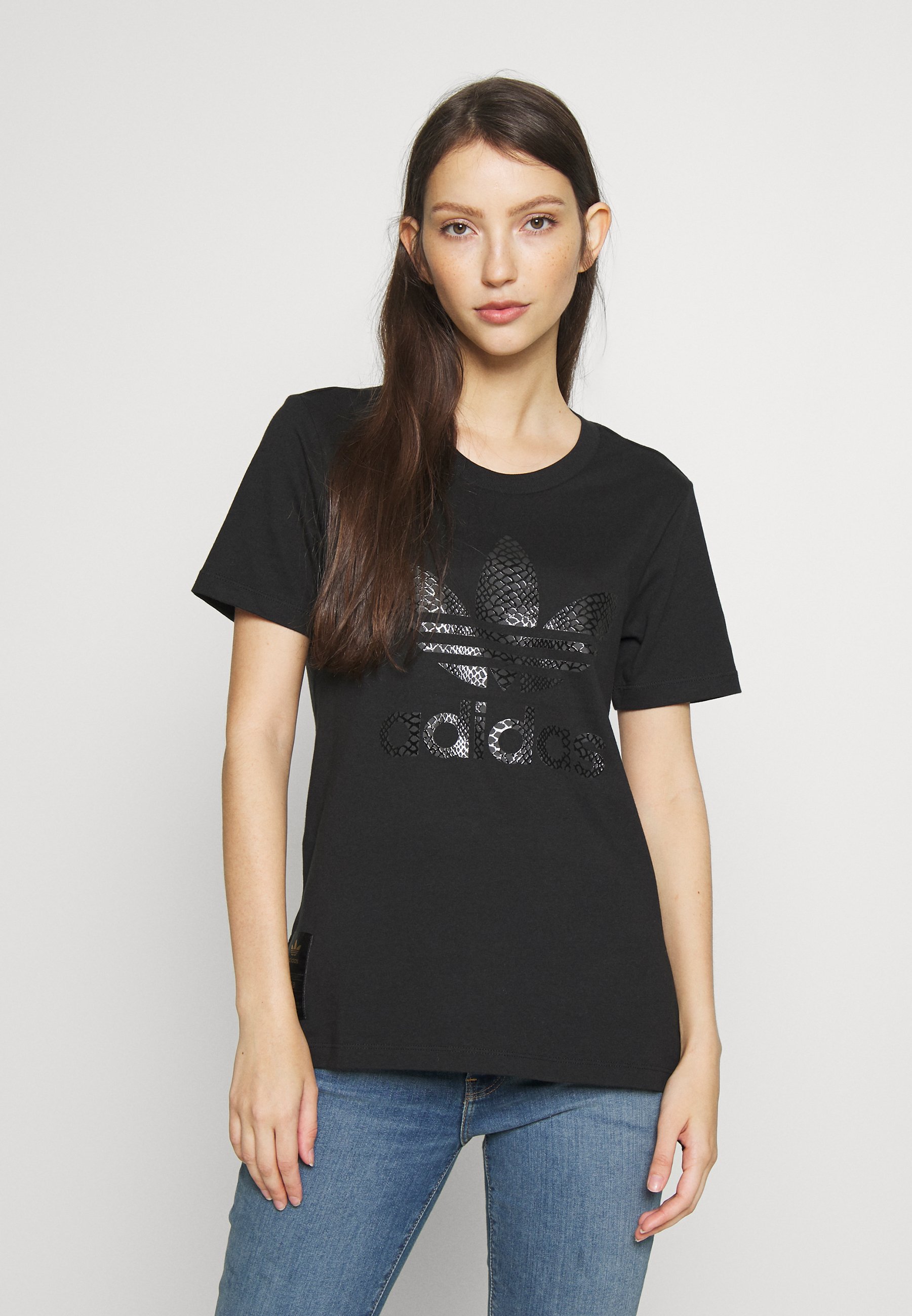 adidas Originals TEE T Shirt print blackschwarz adidas Performance ADI VIBES TEE T Shirt print black