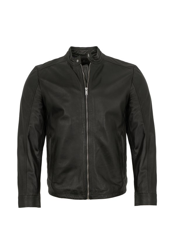 ARNIE - Lederjacke - schwarz