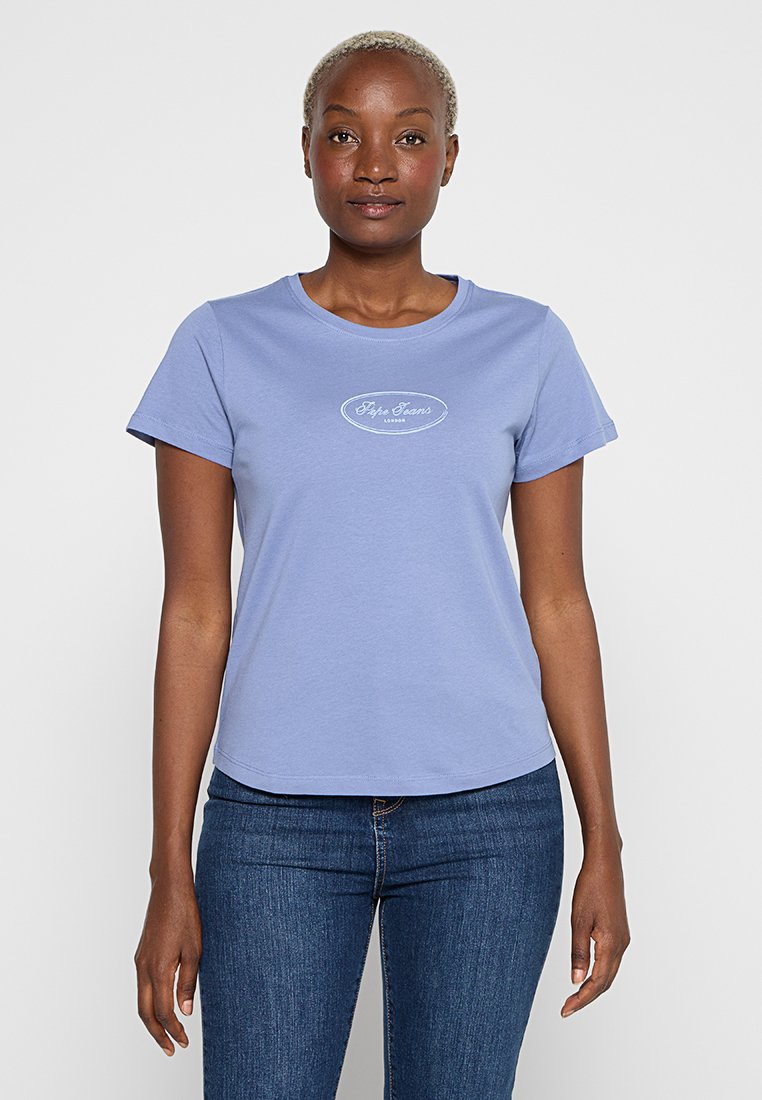 Pepe Jeans T-shirt print blauw