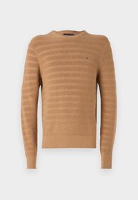 STRIPE STRUCTURE - Pullover - safari