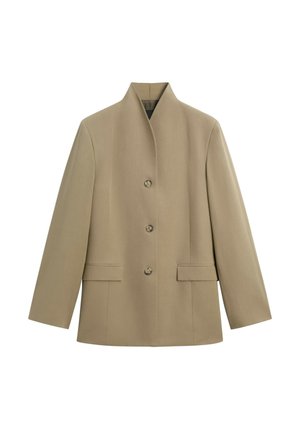 Massimo Dutti, STAND COLLAR BLAZER - Blazer - mottled brown