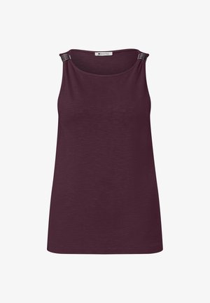 Street One, TOP WITH BOAT NECKLINE AND SHOULDER DETAIL - Top - rustic rouge