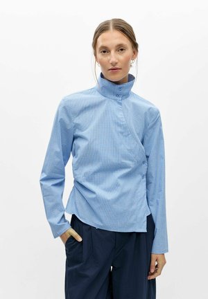 Object, WRAP TOP HIGH COLLAR - Blouse - kentucky blue