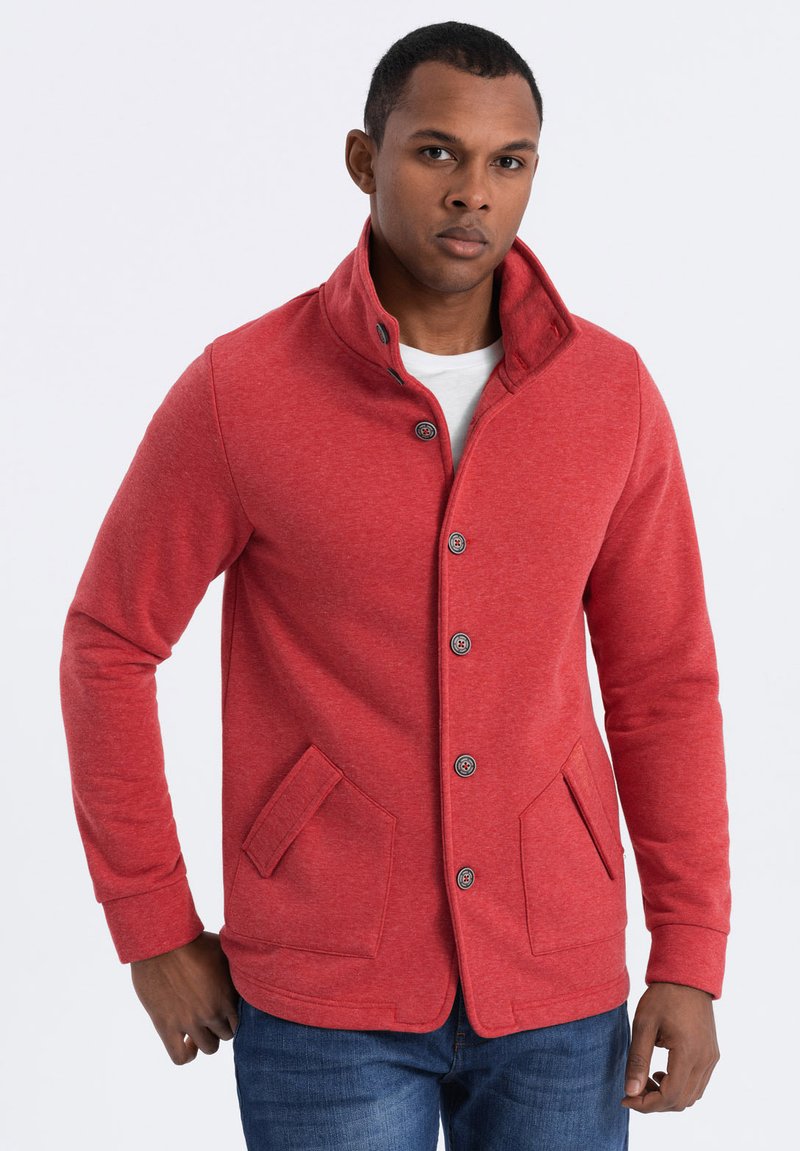 Ombre CASUAL - Felpa con zip - red melange