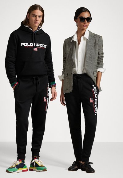 Polo Ralph Lauren POLO SPORT JOGGERS - Dresside alumine osa - black/white