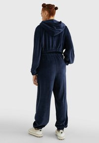 Tommy Jeans VELOUR BADGE  - Treningo apatinė dalis - twilight navy