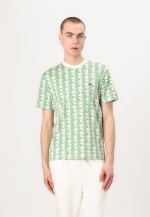 Tricou cu imprimeu - crystal/calathea