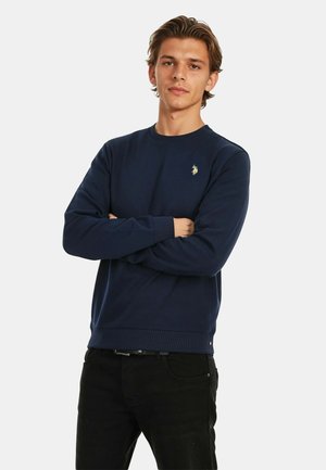 P-015. - Strickpullover - navy-beige