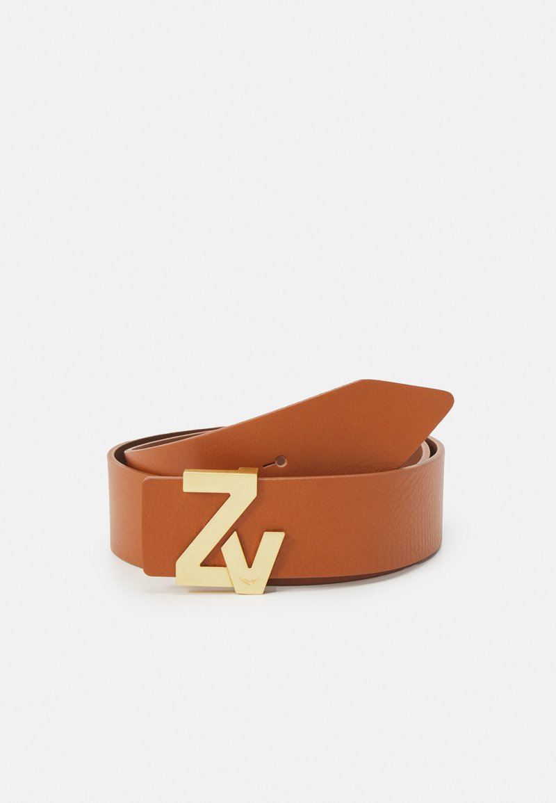 Zadig & Voltaire INITIALE 40MM BELT - Bælter - tan