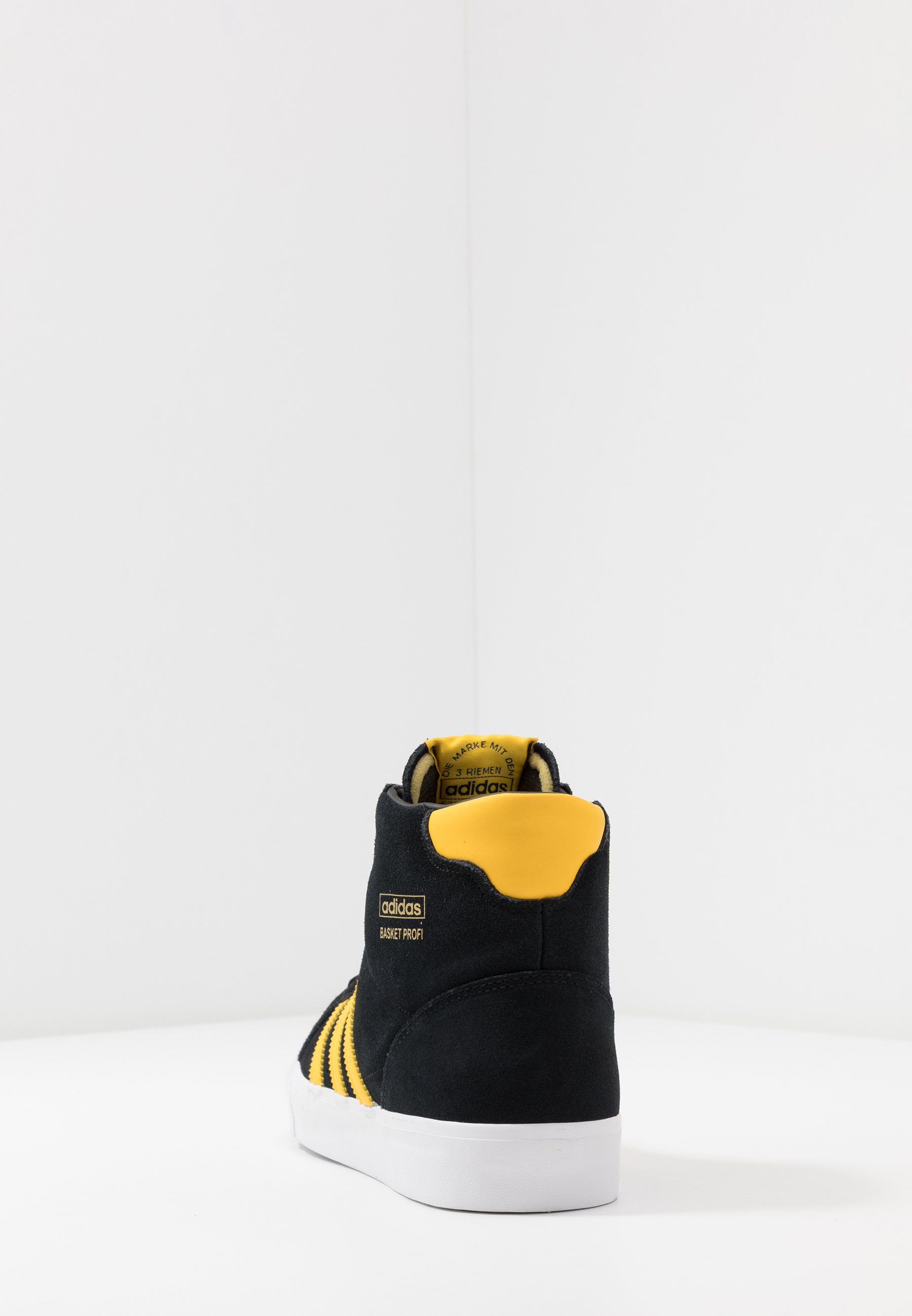 adidas Originals BASKET PROFI - High-top trainers - core black/bold  gold/footwear white/black - Zalando.ie