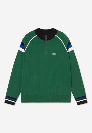 Kaotiko, BREEZE ZIP CREW - Пуловер - green
