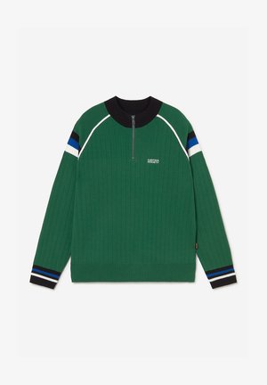 Kaotiko, BREEZE ZIP CREW - Пуловер - green