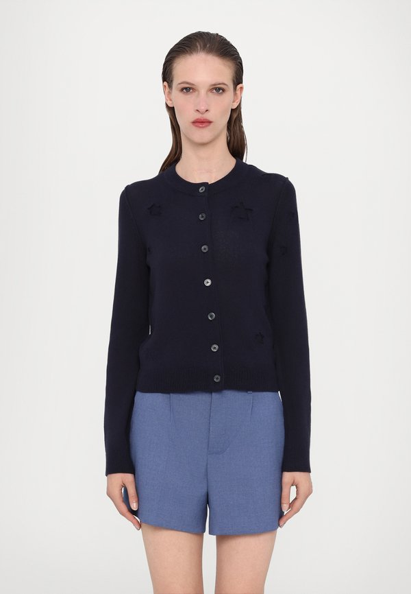 ALPHA SECO STARS USED - Cardigan - encre