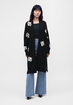 DKNY, STUDDED HEART - Жилетка - ivory/black