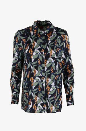 ELIFIANA - Button-down blouse - black, green