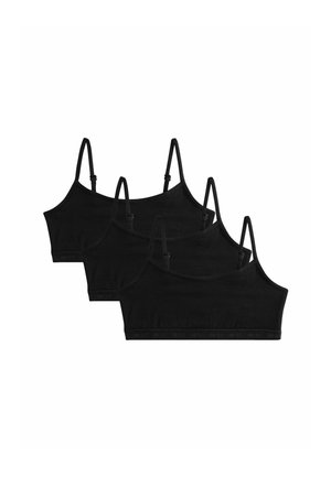 Next, REGULAR FIT - STRAPPY CROP 3 PACK  - Brassière - black