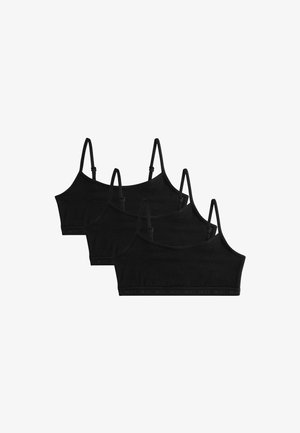 Next, REGULAR FIT - STRAPPY CROP 3 PACK - Bustier - black