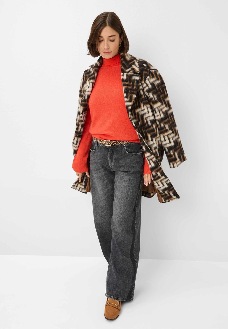 Donkerblauwe BY-BAR Trui SIAN STRIPE PULLOVER