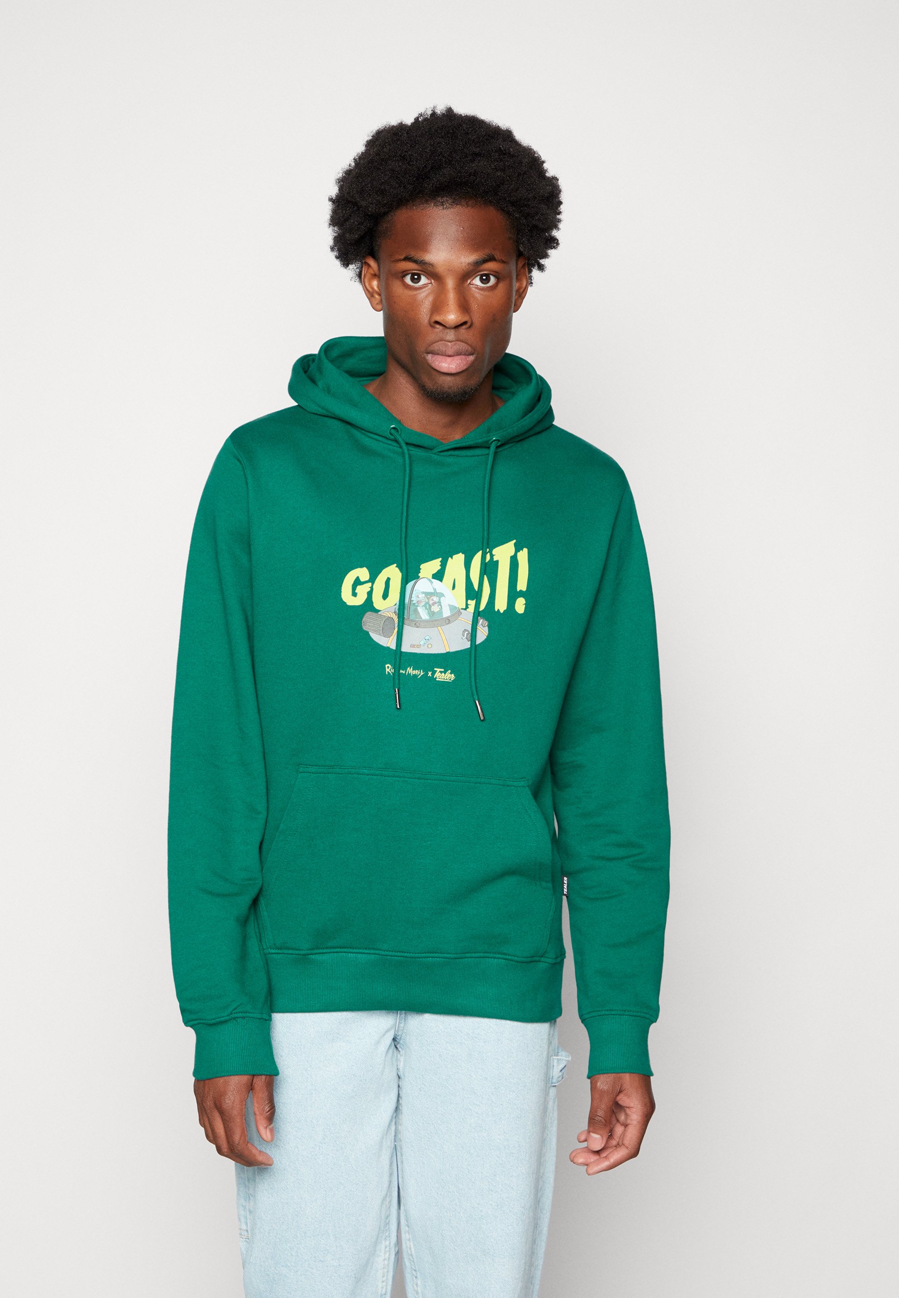 Tealer RICK AND MORTY HOODIE GO FAST UNISEX - Sweatshirt - green -  Zalando.ie