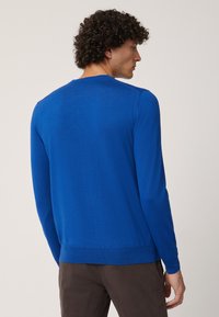 Harmont & Blaine GIROCOLLO CON LOGO - Maglione - blu denim
