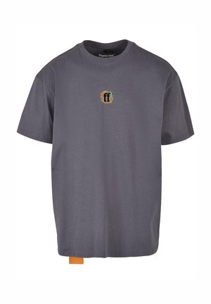 Nyomott mintás póló - darkgrey