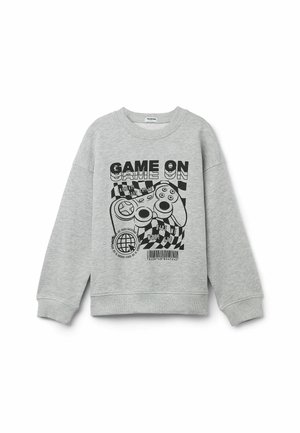Felpa - grau y grigio melange chiaro stampa game