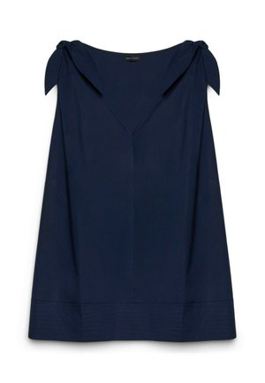 Fiorella Rubino, TOP CON NODI A FIOCCO SULLE SPALLE - Bluse - blu