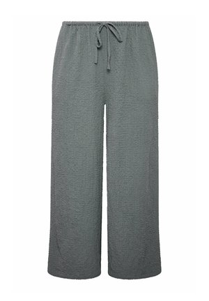 Yours Clothing, PLUS SIZE WIDE LEG TROUSERS - Broek - dark grey